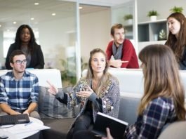 women at business meeting